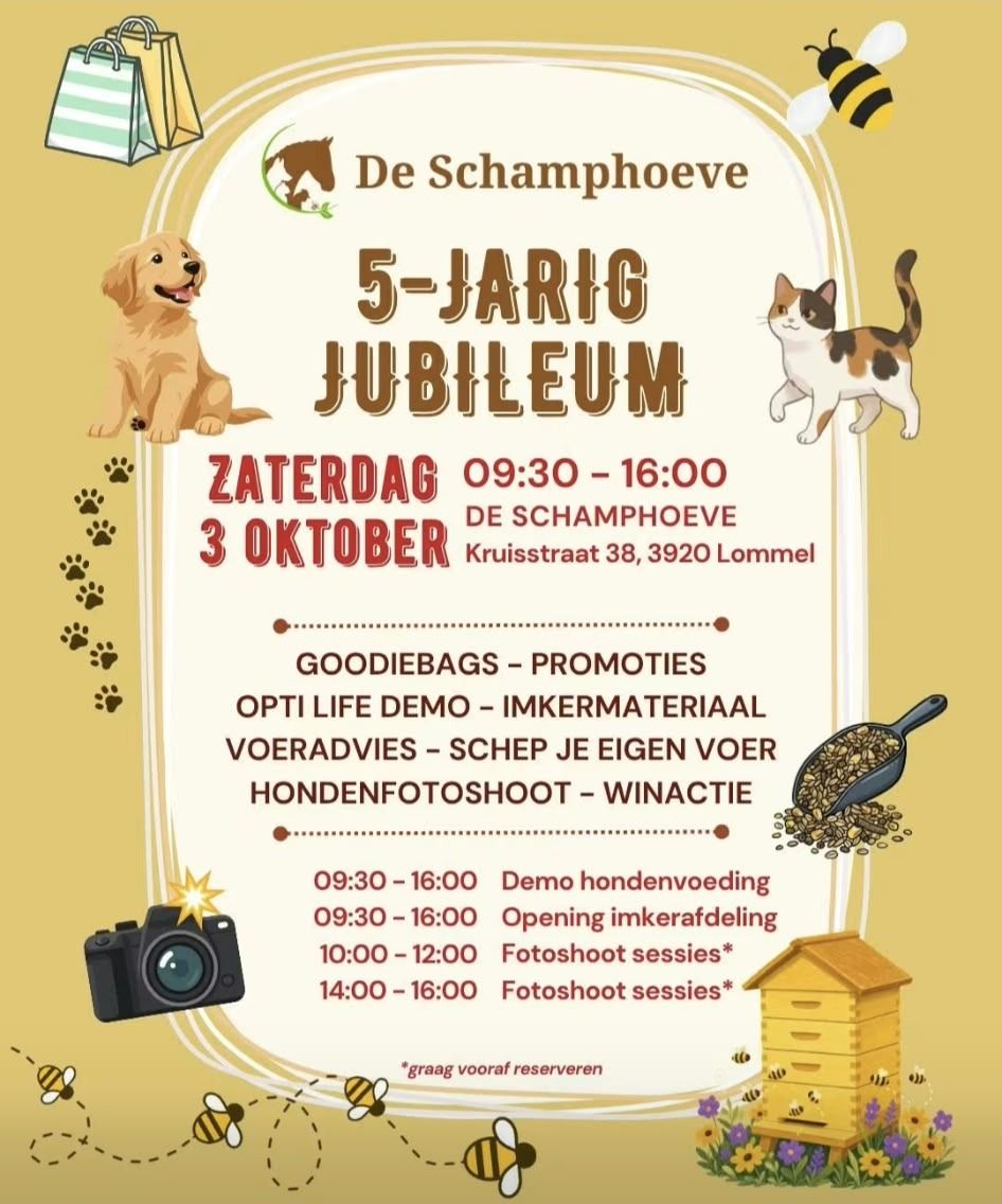 5-jarig jubileum De Schamphoeve