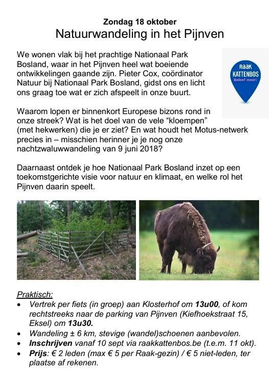 Natuurwandeling in het Pijnven