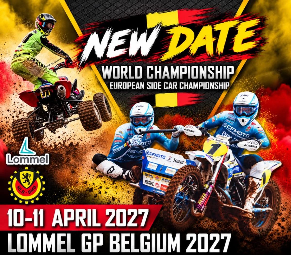 Lommel GP Belgium 2027 – WK Quadcross & EK Sidecarcross