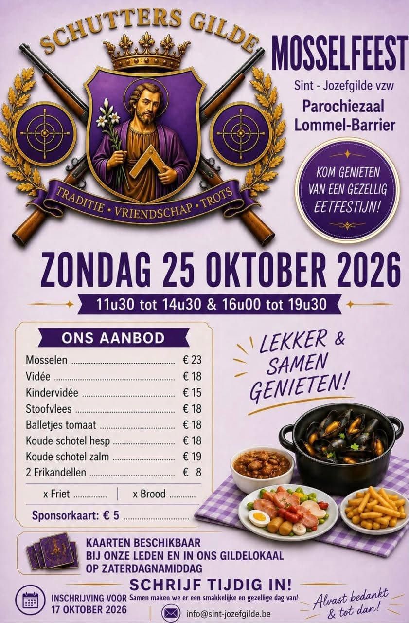 Mosselfeest Sint-Jozefgilde