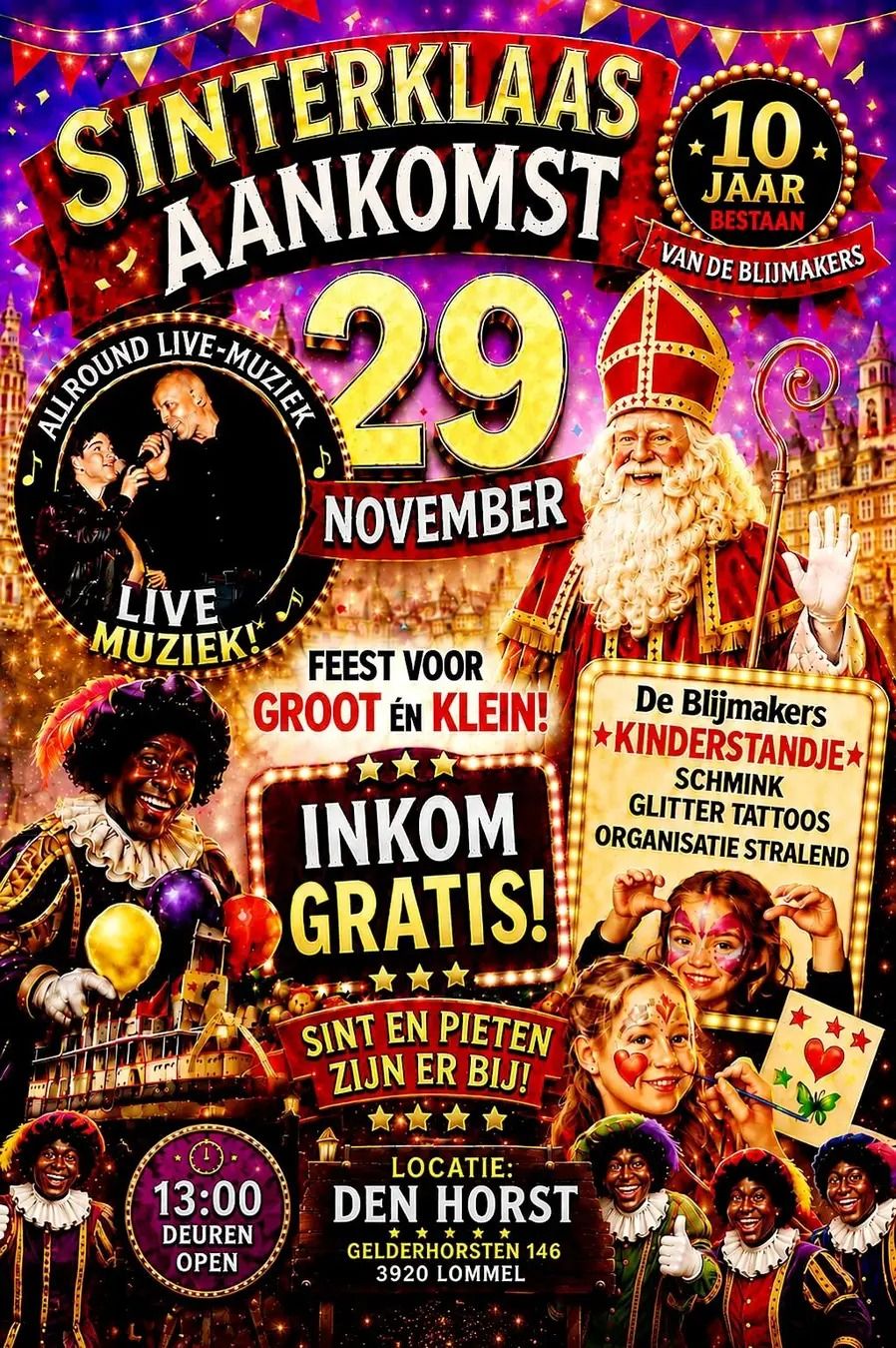 Sinterklaas Aankomst – De Blijmakers