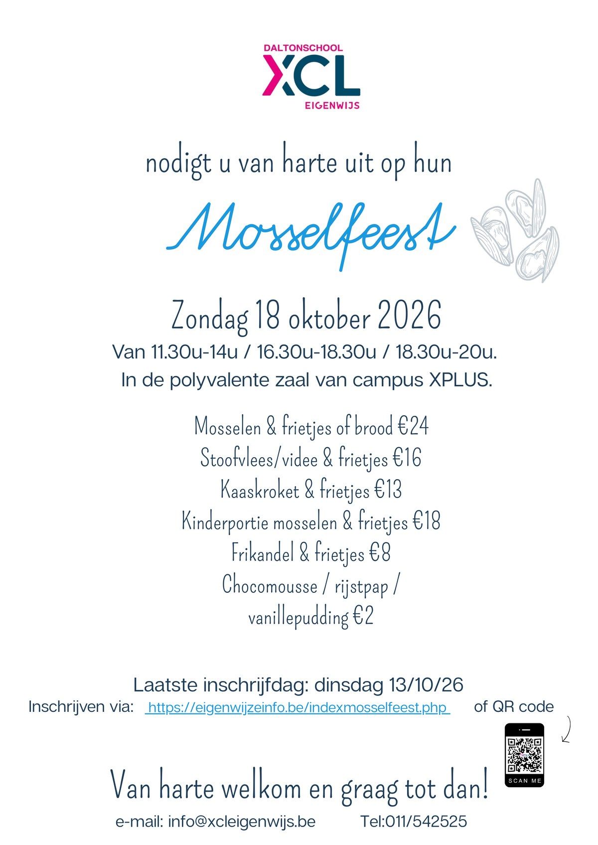 Mosselfeest Daltonschool XCL Eigenwijs