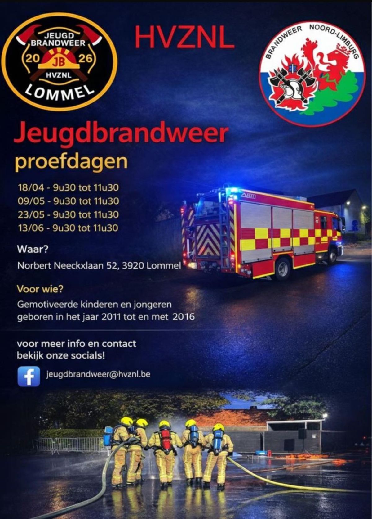 Jeugdbrandweer proefdagen