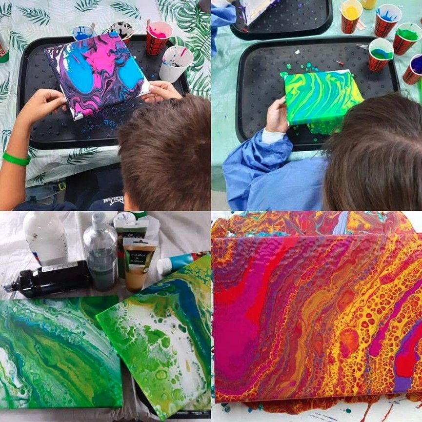 Duo workshop Acryl gieten / acryl pouring